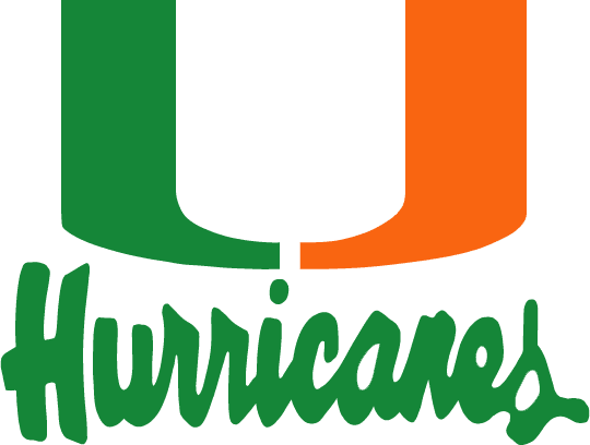 Miami Hurricanes 1979-1999 Wordmark Logo diy iron on heat transfer...